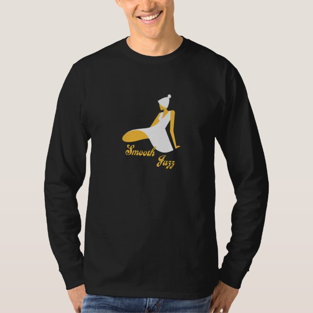 Retro Smooth Jazz Music T-Shirt (Vorderseite)