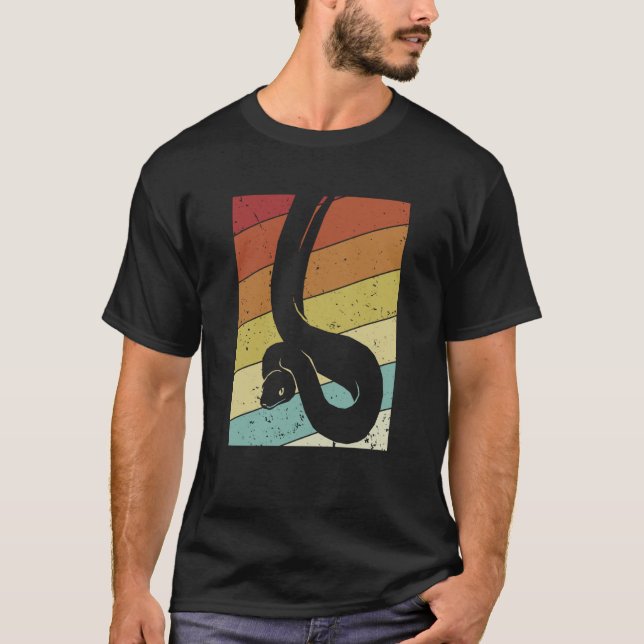 Retro Snake Pythonidae Snake Owner Banana Ball Pyt T-Shirt (Vorderseite)
