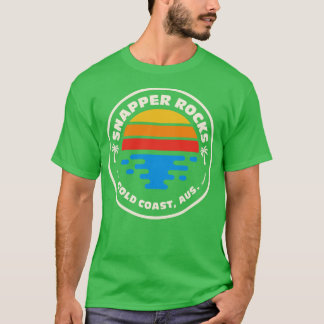 Retro Snapper Rocks Gold Coast Australien Vintag B T-Shirt