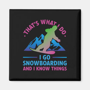 Retro Snowboard der 90er 80er Das ist, was ich mac Magnet