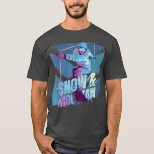 Retro Snowboard Ski Snowboarder Wintergeschenk 5 T-Shirt