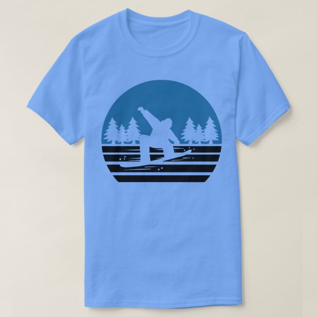 Retro-Snowboard Vintag 1 T-Shirt (Design vorne)
