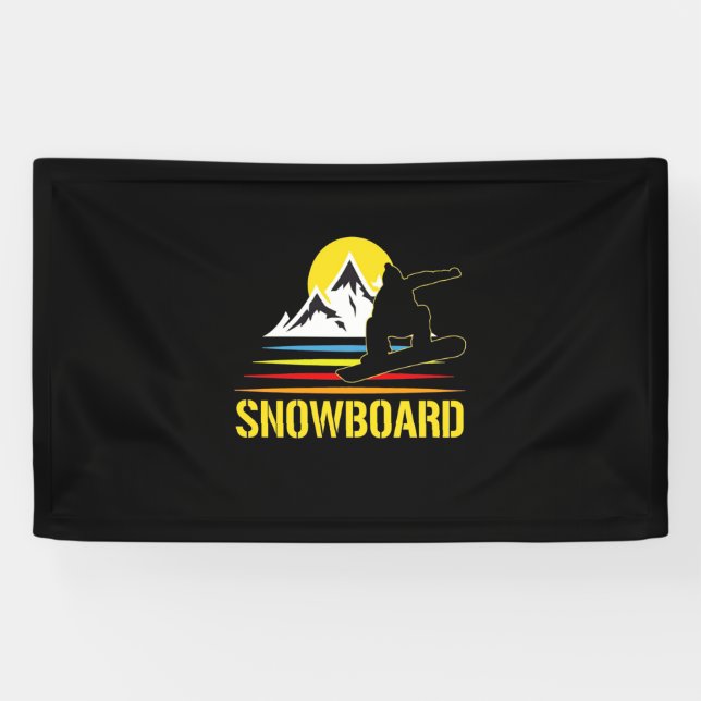 Retro-Snowboard Vintag Banner (Horizontal)