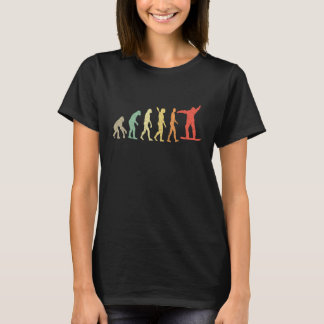 Retro-Snowboarden Evolution Lustiger Snowboarder G T-Shirt