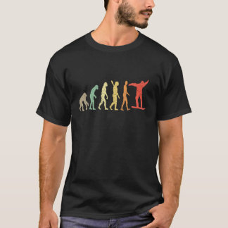 Retro-Snowboarden Evolution Lustiger Snowboarder S T-Shirt