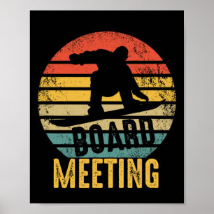 Retro-Snowboarden - Snowboard Vintage-Snowboarder Poster
