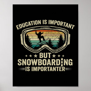 Retro Snowboarder Snowboard Lover gibt Vintagen Sn Poster