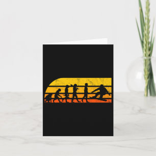 Retro Snowboarding Evolution Vintag Karte