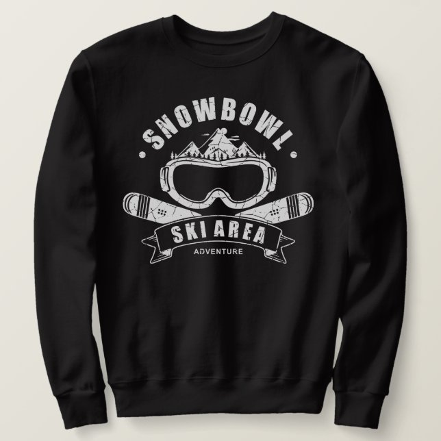 Retro Snowbowl Ski Adventure T - Shirts (Design vorne)