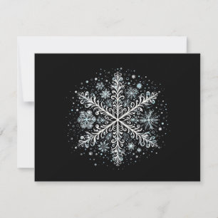 Retro Snowflake Tshirts für Frauen Feiertagskarte