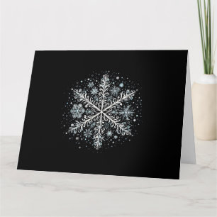 Retro Snowflake Tshirts für Frauen Karte