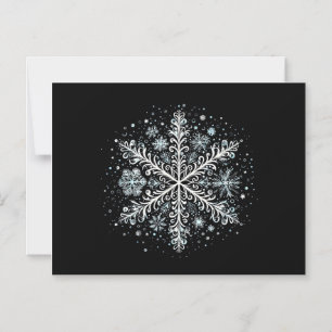 Retro Snowflake Tshirts für Frauen Magneteinladung