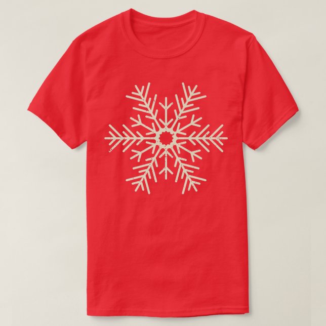 Retro Snowflake Winter T-Shirt (Design vorne)