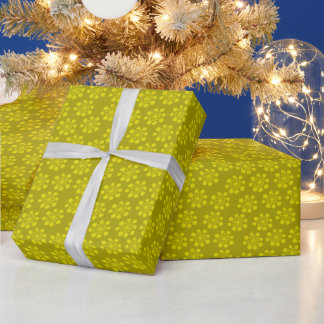 Retro Snowflake Zitrusfrüchte auf dem Olivenweg Geschenkpapier