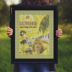 Retro so Cal Air Travel Poster