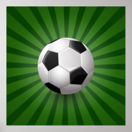 Retro Soccer Ball Plakat