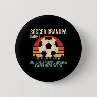 Retro Soccer Grandpa Definition Shirt Soccer Playe Button