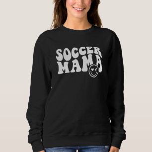 Retro Soccer Mama Personalisiert Soccer Sweatshirt