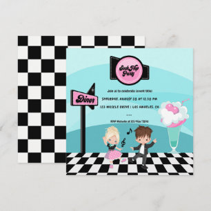 Retro-Sockenparty Einladung