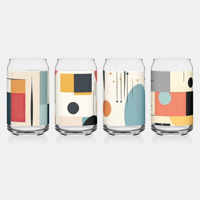 Retro Soda Can Glass Tumbler Nostalgic Barware Dosenglas (Rechts)