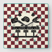 Retro Soda Fotain Shop Aquamarin Red