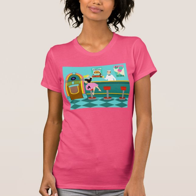 Retro Soda Fountain T - Shirt (Vorderseite)
