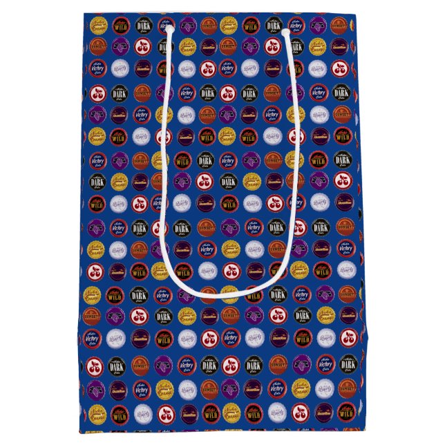 Retro-Sodawerbeverschluss-Geschenktasche, Vintage- Mittlere Geschenktüte (Rückseite)