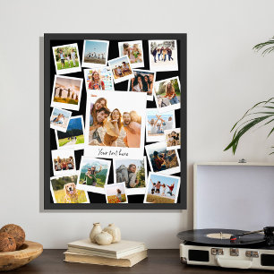 Retro Sofortfilm Bild 21 FotoCollage Poster