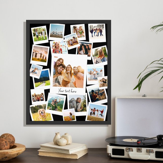 Retro Sofortfilm Bild 21 FotoCollage Poster (Von Creator hochgeladen)