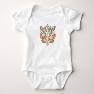 Retro Soft Mama Boho Floral Ästhetik – Baby Strampler