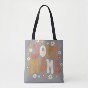 Retro Soft Mama Daisy Florale Groovy Typografie Bo
