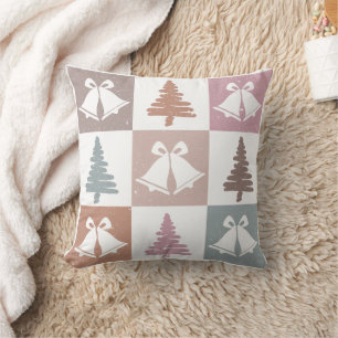 Retro Soft Pastel Christmas Dreams Kissen