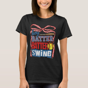 Retro Softll Hey Tter Tter Swing Spiel Tag Softll T-Shirt
