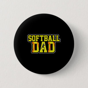 Retro Softll Papa Spieltag Papa Vatertag Weihnacht Button