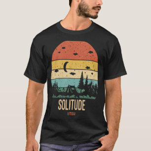 Retro Solitude Utah Berge Wandern Vintage Sonnenun T-Shirt