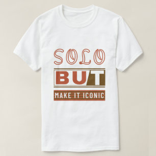 Retro-Solo-Reise-Typografie-Design T-Shirt