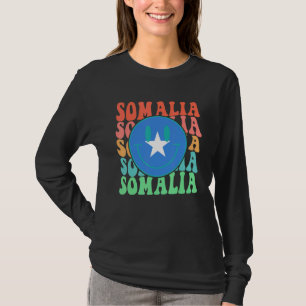 Retro Somalia somalische Flaggenmännchen Frauen Ki T-Shirt