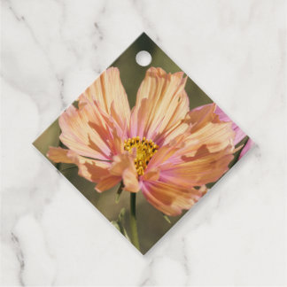 Retro-Sommer-Cosmea-Blüten Geschenkanhänger