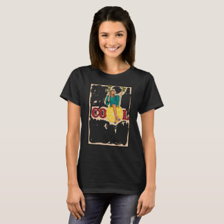 Retro-Sommer-Feeling "COOL" Zitronenscheiben-Schau T-Shirt