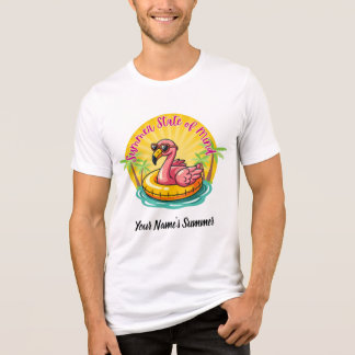 Retro Sommer Flamingo Poolparty - Sommer Zustand d Tri-Blend Shirt