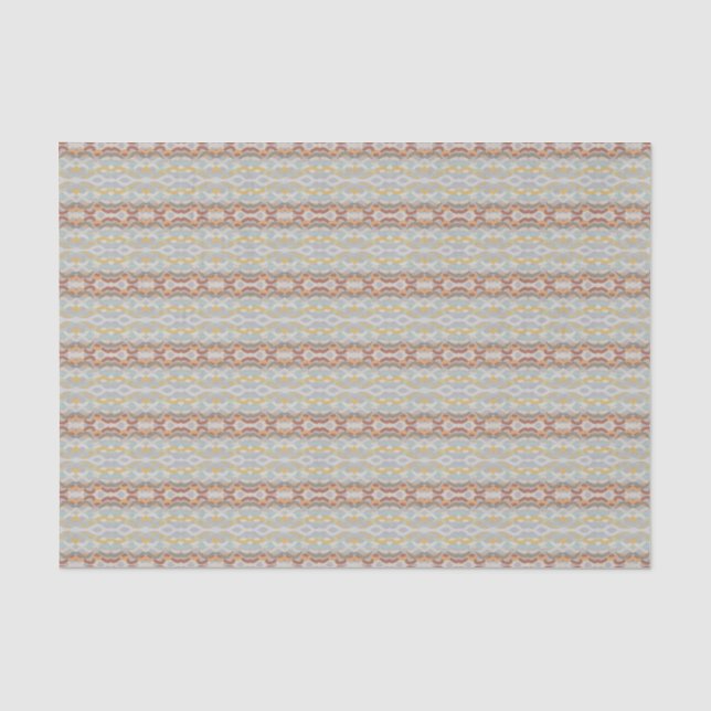Retro-Sommer-Geometrie-Farblock-Muster-Design Seidenpapier (Vorderseite)
