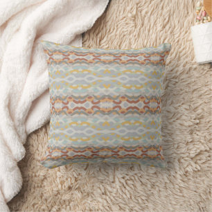 Retro-Sommer-Geometrisches Farbfeld-Muster-Design Kissen