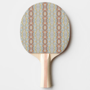 Retro-Sommer geometrisches Farblockmuster-Design Tischtennis Schläger