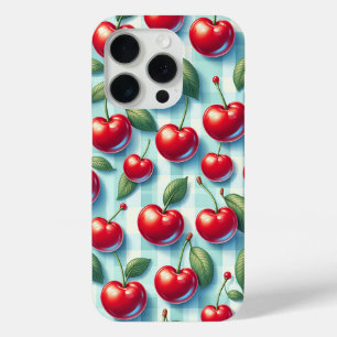 Retro Sommer Kirsch Handyhülle - Lebendiges Rot Ki Case-Mate iPhone Hülle
