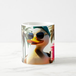 Retro-Sommer lustige Roller-Ente Kaffeetasse