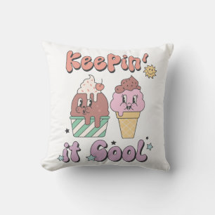 Retro-Sommer mit kühlem Kopf Kissen