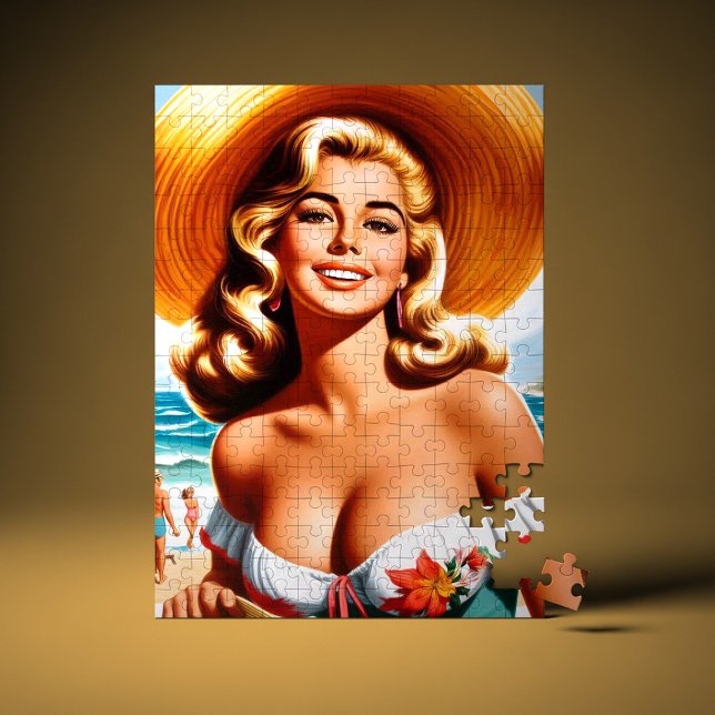 Retro-Sommer-Pin-up Puzzle (Von Creator hochgeladen)
