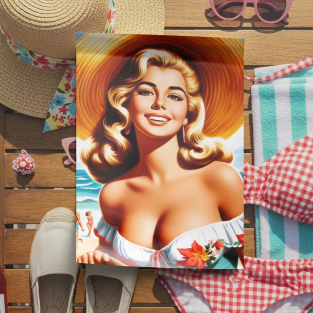Retro-Sommer-Pin-up Seidenpapier (Von Creator hochgeladen)