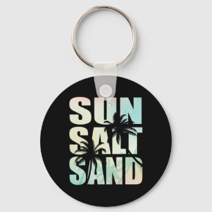 Retro Sommer Sonne Salz Sand Strand Mädchen-Trip Schlüsselanhänger