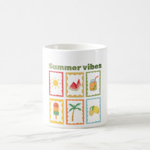 Retro-Sommer-Stimmung-Design Kaffeetasse